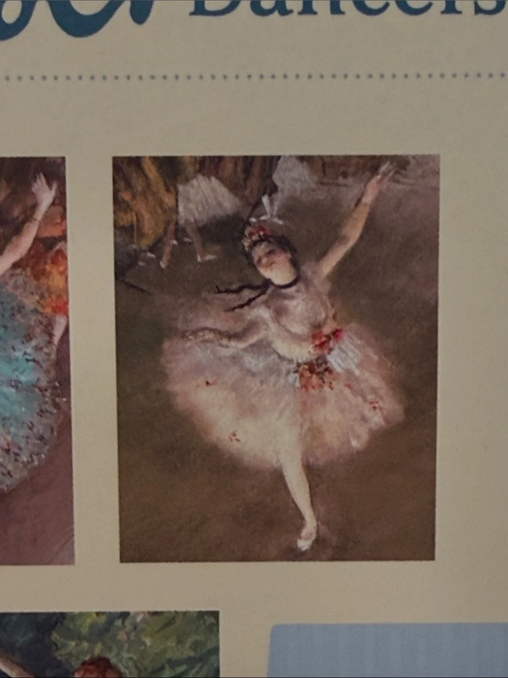 Degas Dancer Art Notecards with keepsake magnetic box, 4 designs, 16 cards